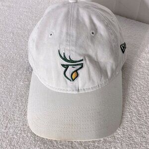 New Era White Edmonton Elks Football Adjustable Fit Ball Cap Hat